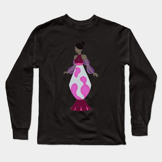 Lava Lamp Lady Long Sleeve T-Shirt by inatorinator